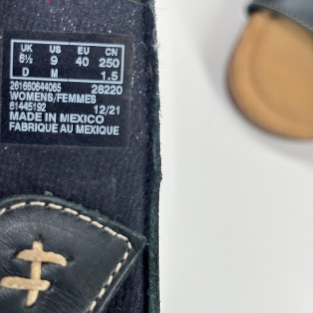 Clarks Roseville Bay Women's US 9M Black Leather Comfort Strappy Slide Sandals - Picture 16 of 16